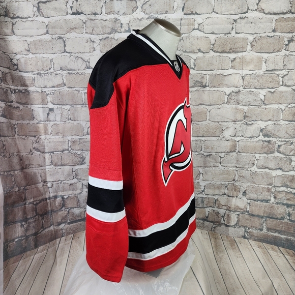 Reebok Licensed NHL New Jersey Devils Home Hockey Jersey Blank Size Large Red - Picture 7 of 16